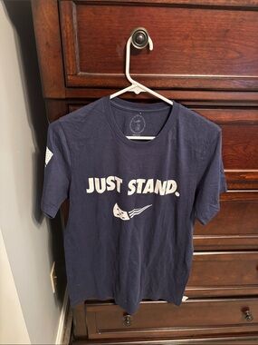 Just Stand. Short Sleeve Graphic Tee - Navy